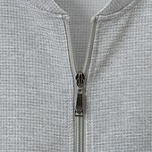 economico Giubbotti Casual-Per uomo Giacca Leggera Giacca a nido d&#039;ape Giacca Casual Vacanza Quotidiano Traspirante Tasca Primavera Autunno Semplice Moda Classico Collo alla coreana Regolare Nero Bianco Blu Cachi Grigio Giacca