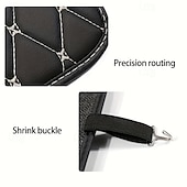 cheap Car Seat Covers-2 PCS Durable Car Seat Protector Anti-Soil Black Faux Leather Car Seat Back Protector with Diamond Stitch Design Car Seat Covers Easy-Clean for Rear Seats Seat Protection