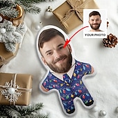 cheap Personalized Gifts-Christmas Custom Face Pillow Personalized Photo Minime Throw Pillow Humanoid Cushion Funny Gag Xmas Gift For Him &amp; Her Mini Me Doll Toy