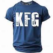 זול חולצות מצחיקות לגברים-KFG Keep F&#039;n Going חולצת טי גברית קצרה עם גרפיקה מוטיבציונית