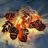 cheap Halloween Lights-Pinecone Squirrel Hedgehog Maple Leaf Shaped Light String Bedroom Living Room Decorative Light Festival Party Decoration Atmosphere Light Battery Box Power Supply 1.5m String Lights 10 LEDs   1 set