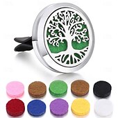 abordables Service de Véhicule-1 ensemble de désodorisant de voiture en acier inoxydable diffuseur d&#039;huile essentielle clip décoration intérieure de voiture clip d&#039;aération aromathérapie parfum ornement parfum accessoire pour