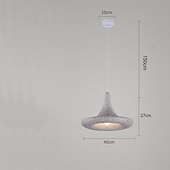 billige Pendellys-Moderne hengende lys metalllysekrone, kreativ personlighet pendellampe lampeskjerm, soverom stue dekorasjonsbelysning