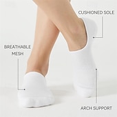 billiga herrstrumpor-Herr 4 Par Multipack Socka Löparstrumpor Vardagliga strumpor Svart Vit Färg Slät Semester Sport &amp; Utomhus Dagligen Grundläggande Medium Vår Höst Mode Ledigt
