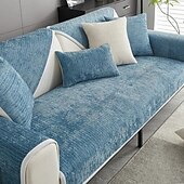 cheap Sofa Cover-Waterproof Antimicrobial Simple Chenille Fabric Anti-scratch Couch Cover