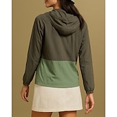 abordables Chaquetas impermeables-Mujer Cortavientos Chaqueta Chaqueta para senderismo Chaqueta rígida Al aire libre Protección Solar Secado rápido Ligero Transpirable Trajes de senderismo Ropa de senderismo Verano Primavera Chaqueta