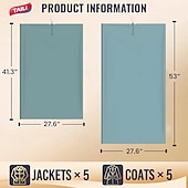 Χαμηλού Κόστους Τσάντες Αποθήκευσης-Κρεμαστές σακούλες στεγανοποίησης κενού αέρος taili, τσάντα εξοικονόμησης χώρου για ρούχα, κοστούμια και σακάκια, οργανωτές ντουλαπιών, ταξίδια, χειροκίνητες ή ηλεκτρικές (χωρίς αντλία αέρα)