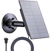 levne vrtací příslušenství-2W solární panel pro bezpečnostní kameru, nabíječka solárního panelu kompatibilní s venkovní kamerou Blink (3. generace) &amp;kamery Blink Outdoor 4 (4. generace), solární panel USB pro venkovní kameru