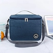 cheap Luggage &amp; Travel Storage-Lunch Bag for Women and Men for Back to School Office Picnic Hiking Beach New Insulated Tote Portable Bento Bag for Work Fresh Keeping Food Container Lunch Box Bag