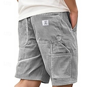 economico Pantaloncini casual-Per uomo Shorts Pantaloncini Estivi Pantaloncini casual Pantaloncini di velluto a coste Tasca Elastico in vita Coulisse Semplice Comodità Traspirante Corto All&#039;aperto Vacanza Canotta sportiva Casual