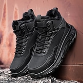 preiswerte Wanderstiefel-wasserdichte Winterwanderstiefel für Herren mit warmem Futter, rutschfeste Outdoor-Schneeschuhe für Trekking und Camping bei kaltem Wetter