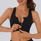 economico Reggiseni sportivi &amp; gilet-Per donna Reggiseno sportivo Intimo / Maglia Intima Supporti alti Traspirante Senza fili Imbottito Colore Solido / Tinta Unita Sport Abbigliamento sportivo Nero Blu Palestra Fitness Yoga