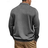 abordables Vestes Décontractées-Homme Veste Légère Veste Décontractée Vacances Quotidien Respirabilité Avec Poches Jacquard Printemps Automne Uni Mode Classique Revers Régulier Noir Blanche bleu marine Kaki Gris Claire Veste