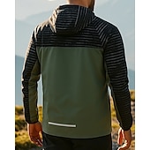 billige Vanntette jakker-Herre Vindtett jakke Hardshell jakke Utendørs Vanntett Vindtett Turantrekk Turklær Vår Høst Topper Camping / fotturer / grotting Løp Lapper Grønn Grå