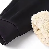 economico Felpa con cappuccio in pile-Per uomo Felpa con cappuccio Felpa con cappuccio a zip intera Giacca in Pile Nero Con Cappuccio Semplice Tasca Sport &amp; Outdoor Quotidiano Ferie Poliestere Streetwear Essenziale Casual Autunno Inverno