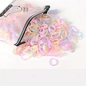 economico Supporto e Cura degli Animali-500 tendini per cavalli in silicone extra spessi e ad alta elasticità - criniera resistente &amp;Fasce per la coda dei cavalli, accessori per legare i peli di cavallo bianchi e neri, fasce per fissare la