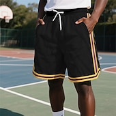 economico Pantaloncini casual-Per uomo Shorts Pantaloncini Estivi Pantaloncini da basket Pantaloncini casual Pantaloncini in rete Tasca Elastico in vita Coulisse A righe Comodità Traspirante Corto All&#039;aperto Vacanza Canotta