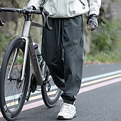 preiswerte Unterteile-Herren Cargohosen Wanderhosen Jogginghose Regenhose zum Wandern Winter Außen Normale Passform Wasserdicht Winddicht Unterteile Kordelzug Tasche Elastischer Bund Dunkelgrau Schwarz Camping / Wandern
