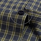 preiswerte Businesshemden für Herren-Herren Hemd Kleidhemd Knopfhemd Karomuster Hochzeit Party Schwarz Rote Blau Grün Langarm Revers Frühling Herbst Bekleidung