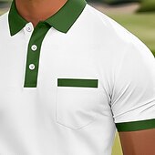 男性用 スポーツポロシャツ ゴルフシャツ カジュアル スポーツ ラペル リブ付きポロカラー 半袖 ファッション ベーシック 平織り クラシック 夏 春 レギュラー ワイン グリーン ネイビーブルー ダークグリーン スポーツポロシャツ お買い得  メンズゴルフポロ-男性用 スポーツポロシャツ ゴルフシャツ カジュアル スポーツ ラペル リブ付きポロカラー 半袖 ファッション ベーシック 平織り クラシック 夏 春 レギュラー ワイン グリーン ネイビーブルー ダークグリーン スポーツポロシャツ