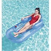 cheap Outdoor Activity-Floating Bed Inflatable Pool Float Summer Outdoor Inflatable Beach Swimming Pool Float Water LoungerPortable Inflatable ReclinerComfortable Floating Bed &amp; Floating Chair Pool Raft for Adult