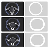 abordables Servicio de Vehículo-Funda antideslizante de silicona y fibra de carbono para volante de coche, ajuste universal, elegante, antideslizante, con agarre suave, para la decoración interior del coche y un cómodo accesorio de conducción.