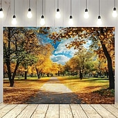 cheap Landscape Tapestry-fall Autumn Landscape Tapestry Photo Backdrop Wall Art Large Tapestry Mural Decor Photograph Backdrop Blanket Curtain Home Bedroom Living Room Decoration