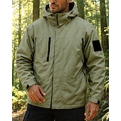 abordables Vestes imperméables-Homme Coupe-Vent Veste de randonnée Imperméable Extérieur Imperméable Coupe-vent Léger Tenues de randonnée Vêtements de randonnée Printemps Automne Top Camping / Randonnée / Spéléologie Course Noir