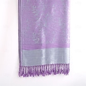 billiga Sjalar-Damhalsduk i paisleymönstrad jacquardmönster i akryl – varm, trendig lång franssjal med etnisk stil för hösten &amp;vinter