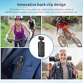 abordables Caméras, appareils photo et vidéo-Caméra d&#039;action à objectif pivotant Ultra HD 4K - enregistrement en boucle &amp;Caméra corporelle portative étanche et antichoc à vision nocturne pour le ski, le cyclisme et les aventures en plein air