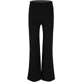 preiswerte Kleidung für lateinamerikanische Tänze-Jungen Mädchen Basic Latein Jazz Tanzhose Stretch Bootcut Hose Modern Ballroom Dancewear