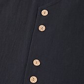 economico Vacanza-Per uomo Camicia Camicia di lino Camicia Estiva Camicia da Spiaggia Camicia vintage Maglietta senza maniche Semplice Vacanza Ferie Nero Bianco Blu Cachi Senza Maniche Collo alla coreana Estate