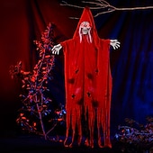 お買い得  ハロウィン-ハロウィーンの飾り、幽霊を吊るす怖い魔女、幽霊の骸骨を吊るす小道具、お化け屋敷パーティー用、ハロウィーンツリーの飾り