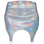 preiswerte Unterteile-Retro Vintage 1980er Rock Disco Einfarbig Damen Karnevalskostüm Halloween Karneval Pride Parade Pride-Monat Erwachsene Röcke