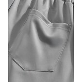 baratos Calças Desportivas-Homens Calças Esportivas Calças Calça de moletom de perna reta Bolsos Cintura elástica Com Cordão Bloco de cor Conforto Esportes Diário Moda Casual Preto Azul Micro-Elástica