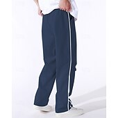 preiswerte Freizeithosen-Herren Tech-Hosen Hose Freizeithose Tasche Elastischer Bund Kordelzug Patchwork Komfort Sport im Freien Täglich Mode Lässig Schwarz Armeegrün Mikroelastisch