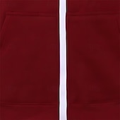 economico felpe con cappuccio da uomo di base-Per uomo Felpa con cappuccio Felpa con cappuccio a zip intera Rosso bordeaux Nero Blu marino Grigio chiaro Grigio scuro Con Cappuccio Semplice Con zip Sport &amp; Outdoor Casuale Quotidiano Streetwear