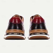 cheap Premium Leather Sneakers-Men&#039;s Premium Cowhide Leather Sneakers with Crocodile Texture and Lace-Up Design – Casual Athletic Shoes for Everyday Wear