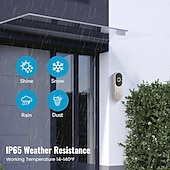 cheap Tool Accessories-Smart Video Doorbell with Wireless Chime, Night Vision Camera, Two-Way Audio (T50 Beige (Including Dingdong, USB Cable))