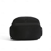 preiswerte College-Rucksäcke-Schwarzer Laptop-Rucksack für Herren für Arbeit und Schule – wasserdichte, leichte Business-Tasche mit Reißverschlusstasche vorne und gepolsterten Riemen