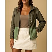 abordables Chaquetas impermeables-Mujer Cortavientos Chaqueta Chaqueta para senderismo Chaqueta rígida Al aire libre Protección Solar Secado rápido Ligero Transpirable Trajes de senderismo Ropa de senderismo Verano Primavera Chaqueta