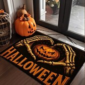 abordables Chambre d&#039;Halloween-Rectangulaire 2mm Paillassons Fait à la Machine Polyester Antidérapant Moderne Halloween