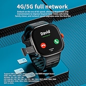 رخيصةأون ساعات ذكية-LOKMAT APPLLP 6 MAX ساعة ذكية 2.16 بوصة 4G LTE هاتف ساعة ذكية خلوية 3G 4G 3G عداد الخطى تذكرة بالاتصال متتبع النشاط متوافق مع Android iOS نسائي رجالي GPS مكالمات بدون يد التحكم بالاعلام IPX-0