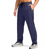 economico Gamba Dritta-Per uomo Pantaloni da tuta Pantaloni Pantaloni della tuta a gamba dritta Tasca Elastico in vita Coulisse Blocco di colori Comodità Sport all'Aperto Quotidiano Moda Casual Nero 1 # Nero Micro-elastico