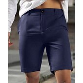 preiswerte Arbeitsshorts-Herren Schicke Shorts Burmuda Shorts Arbeitsshorts Tasche Einfach Komfort Atmungsaktiv Kurz Outdoor Geschäft Mode Lässig Schwarz Blau