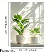 voordelige Stilleven prints-Afdrukken Rolde canvasafdrukken - Abstract Bloemen Modern Traditioneel Kunstafdrukken