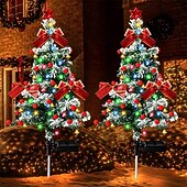 cheap Decorative Lights-Solar Christmas Tree 1 Pack, Lights Decorations, Outdoor Waterproof Christmas Decorations Tree Lights for Garden/Patio/Lawn/Yard, Ornament