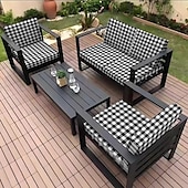 economico Copridivano-Copricuscino per sedia da esterno per patio, copridivani in microfibra tinta in filo floreale