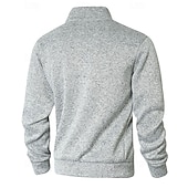 levne Základní mikiny_-Pánské Mikina Celorozepínací mikina Černá Armádní zelená Námořnická modř Světle šedá Tmavě šedá Stojáček Bez vzoru Kapsy Sporty a outdoor Denní Dovolená Polyester Šik ven Základní Na běžné nošení