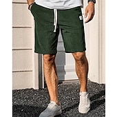 economico Pantaloncini casual-Per uomo Shorts Pantaloncini Estivi Pantaloncini casual Pantaloncini di velluto a coste Tasca Elastico in vita Coulisse Semplice Comodità Traspirante Corto All&#039;aperto Vacanza Canotta sportiva Casual